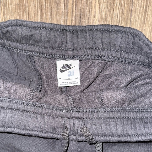 Nike Charcoal Grey Sweatpants with White Logo - Picture 3 of 3